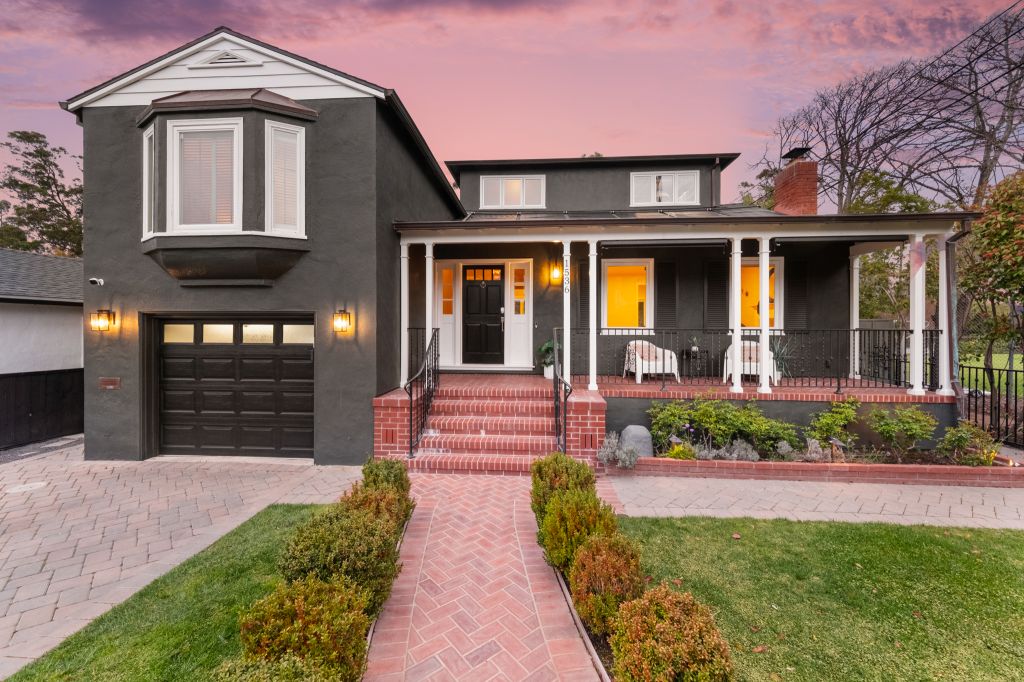 Front exterior at 1536 Eastmoor Road in the Burlingame Village neighborhood in Burlingame.
